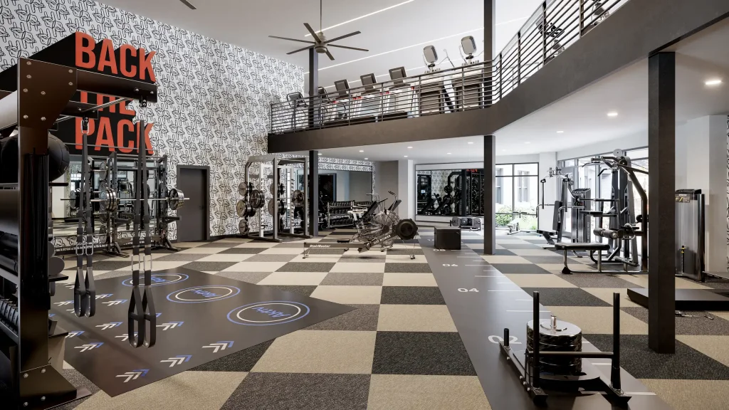 signature at varsity apartments 2 story fitness center