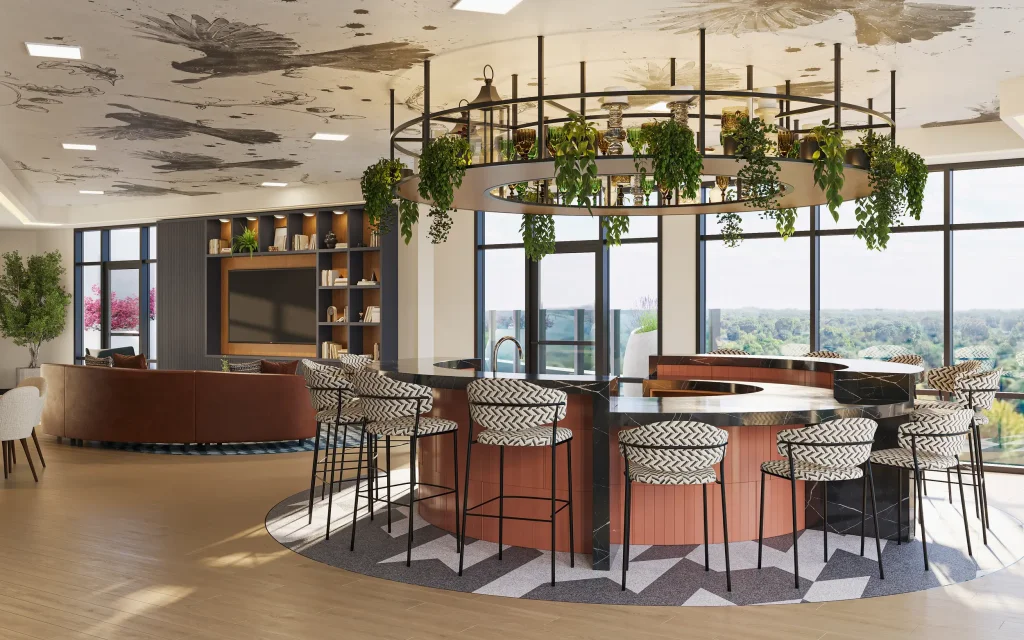 signature at varsity apartments rooftop clubroom and terrace