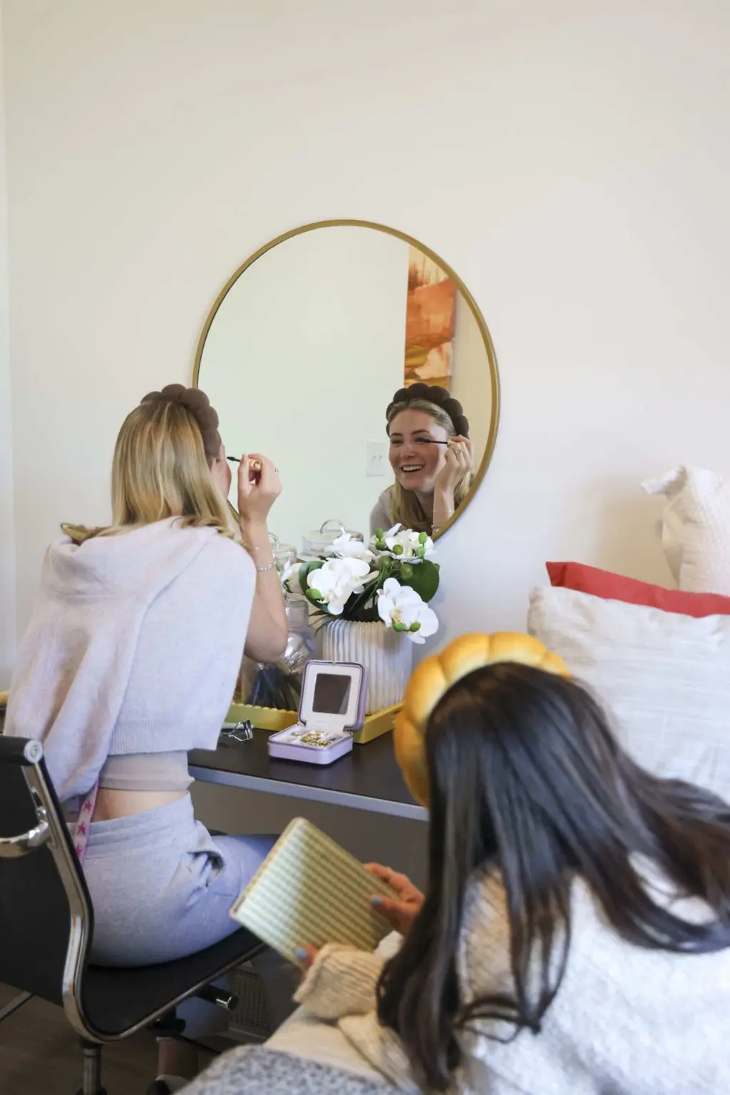 signature at varsity off campus apartments near nc state lifestyle shoot model bedroom desk